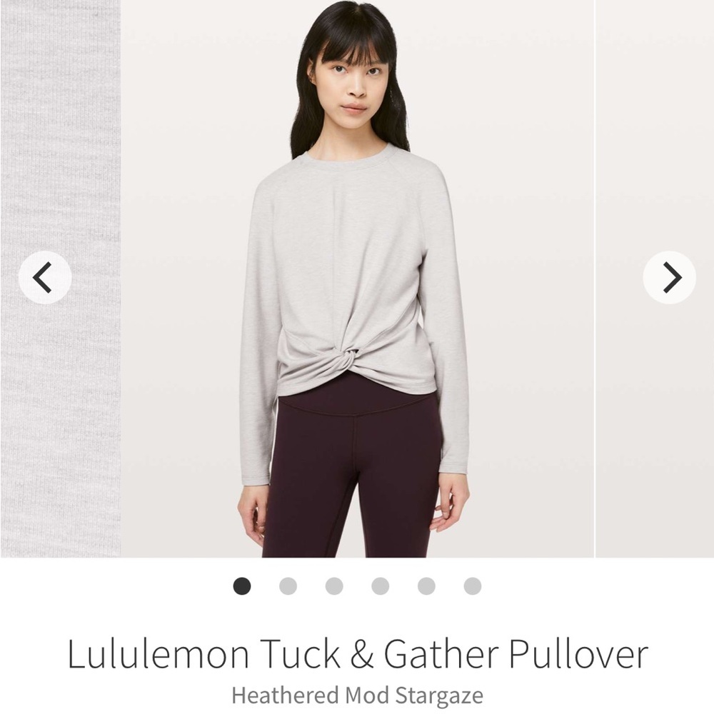 Lululemon Tuck & Gather Pullover in Heathered Mod Stargaze